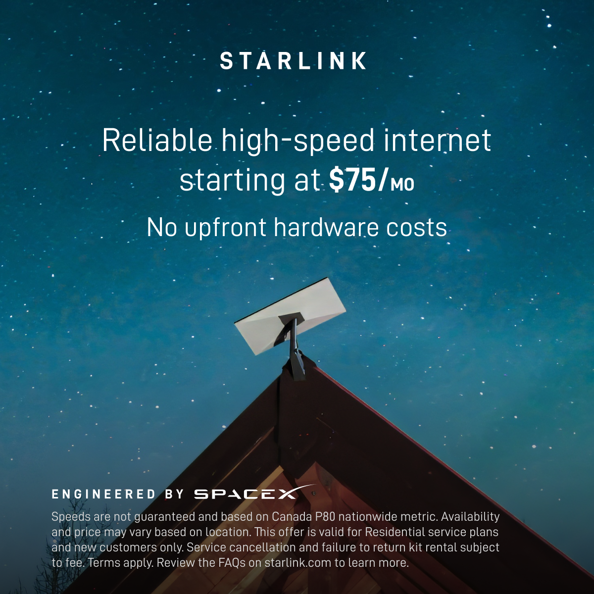 Starlink Facebook ad