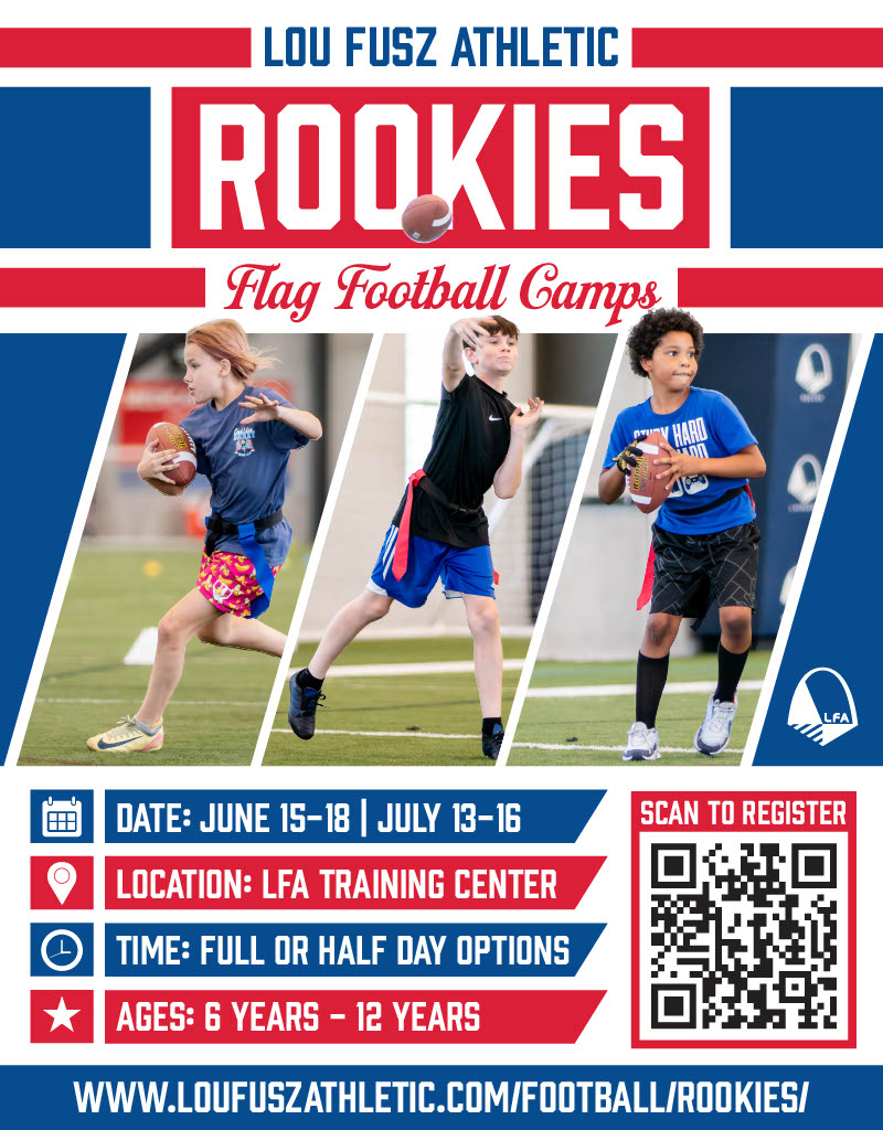 Lou Fusz Soccer Club Facebook ad: Flag Football Camp