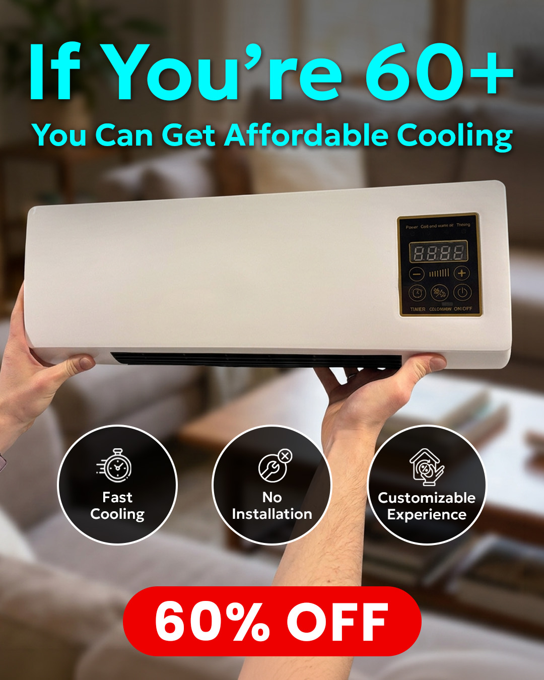 EpiCooler - Portable AC Cooler Facebook ad: Relax Stay cool