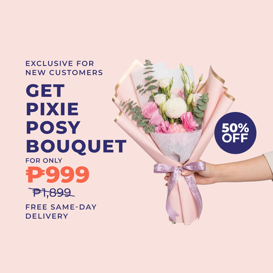 FlowerStore.ph Facebook ad: Get Pixie Posy for P999