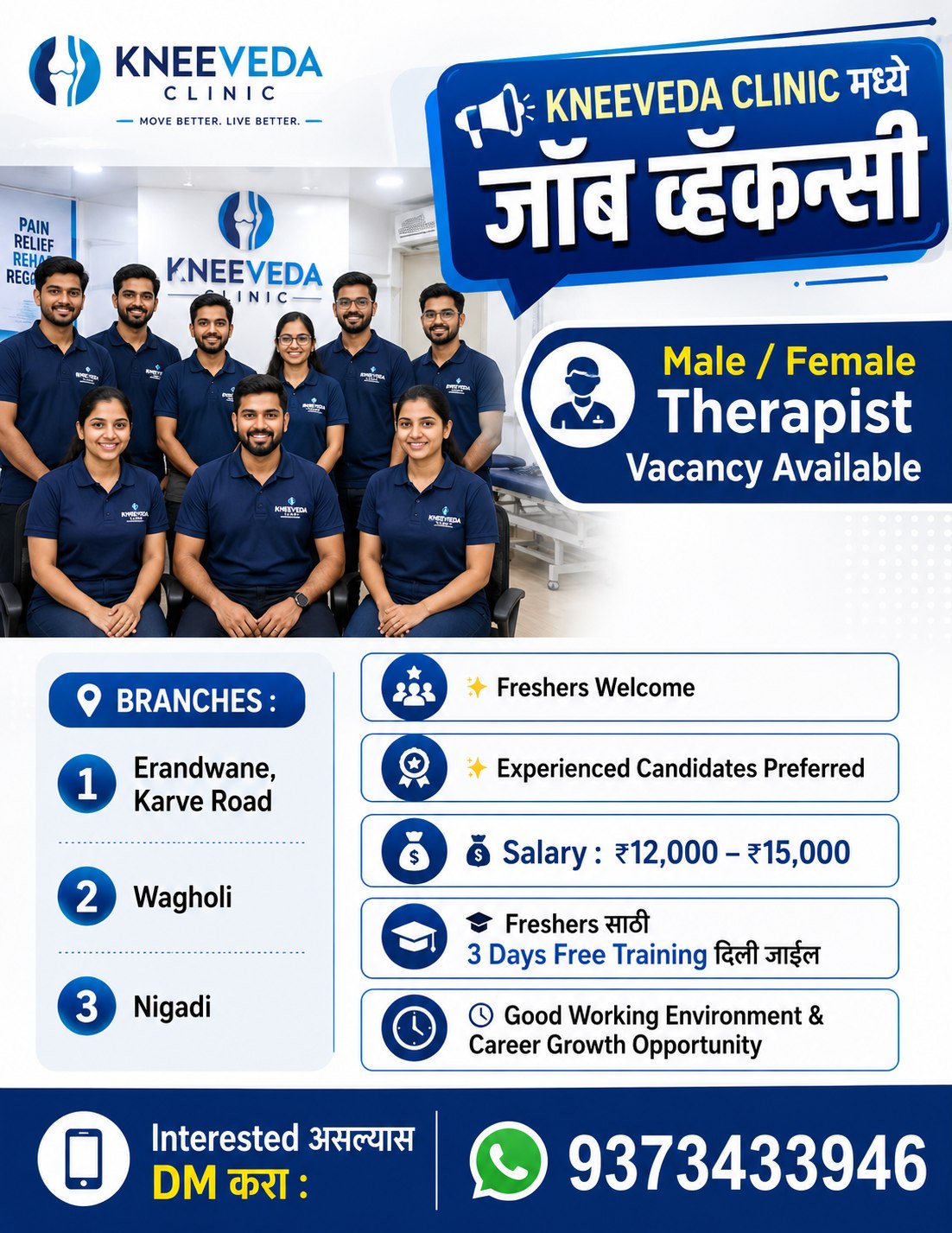 Shantaram Sonawane Facebook ad: male / female Ayurvedic therapist job available in…