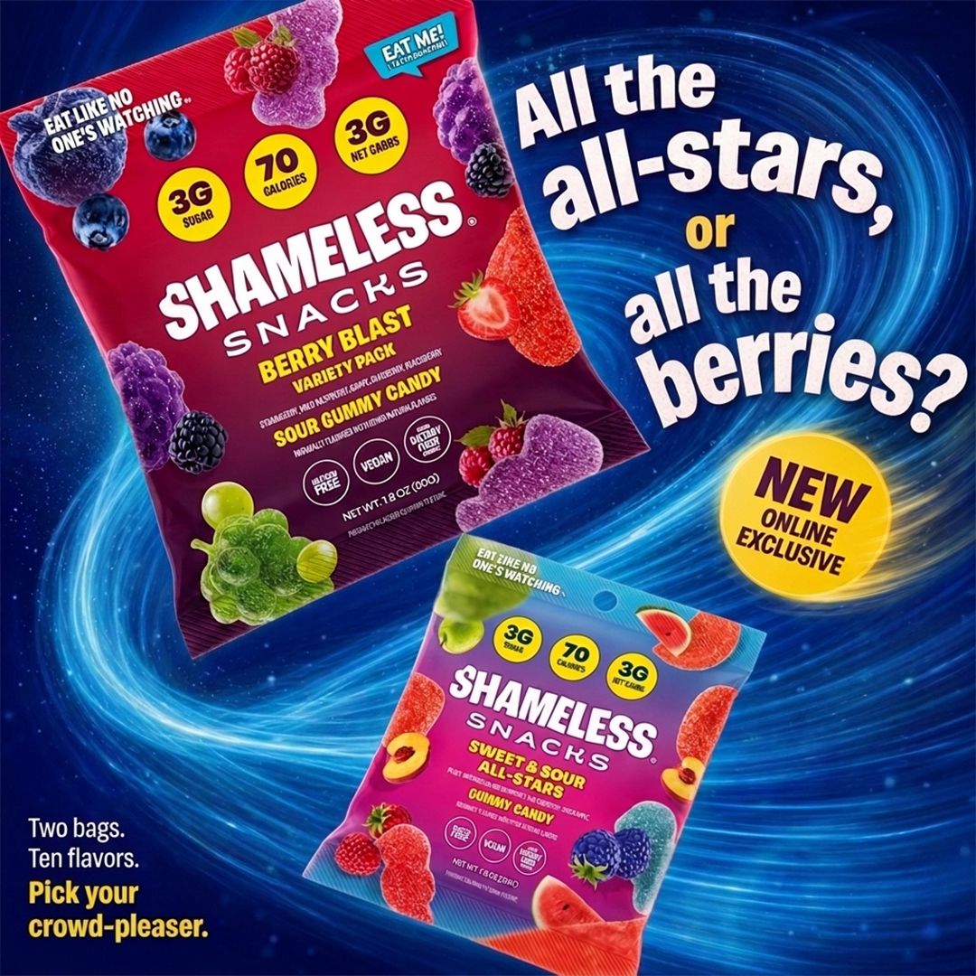 Shameless Snacks Facebook ad