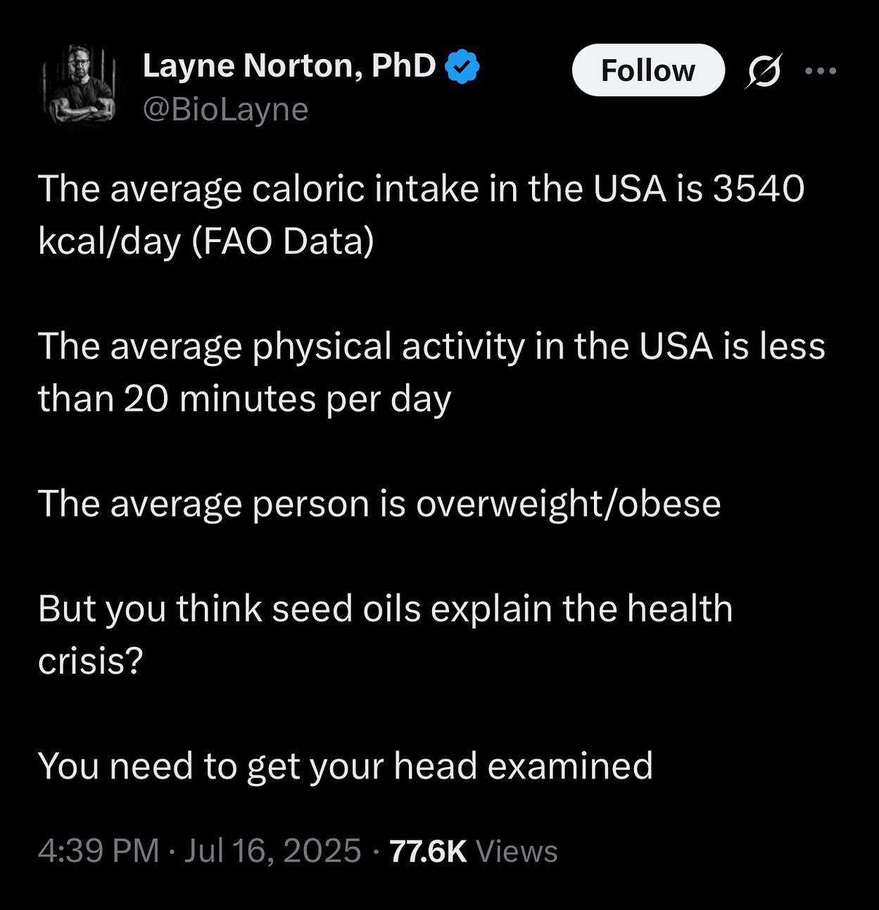 Layne Norton Facebook ad
