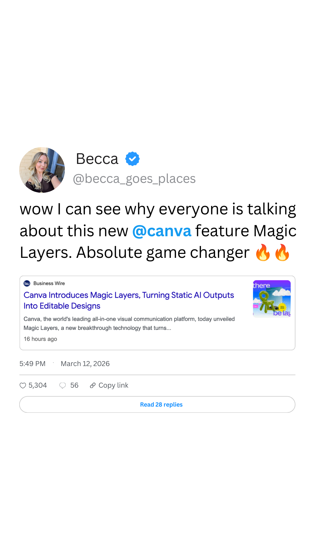 Canva Facebook ad