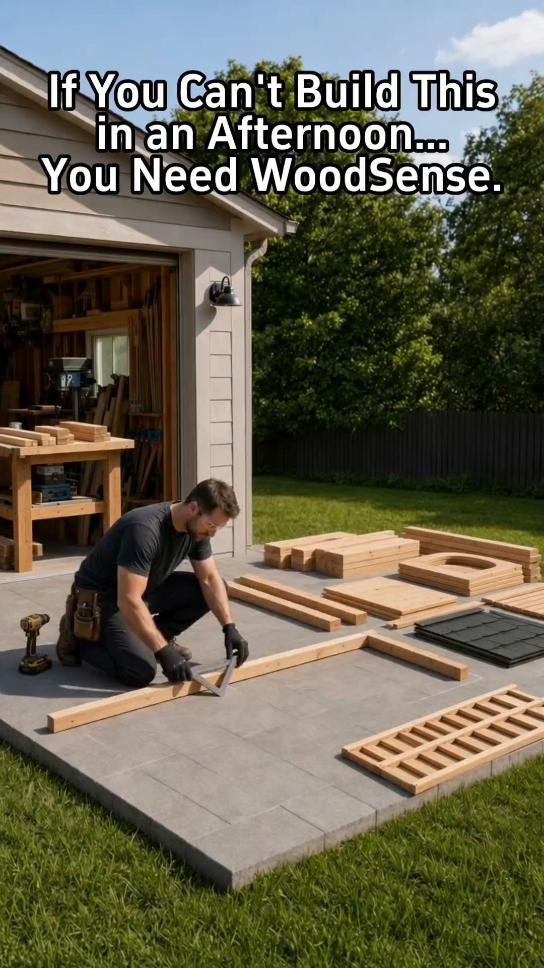 WoodSense Facebook ad: Become a woodworking expert