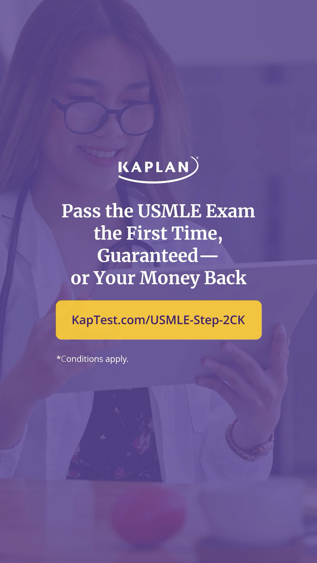 Kaplan Health Facebook ad