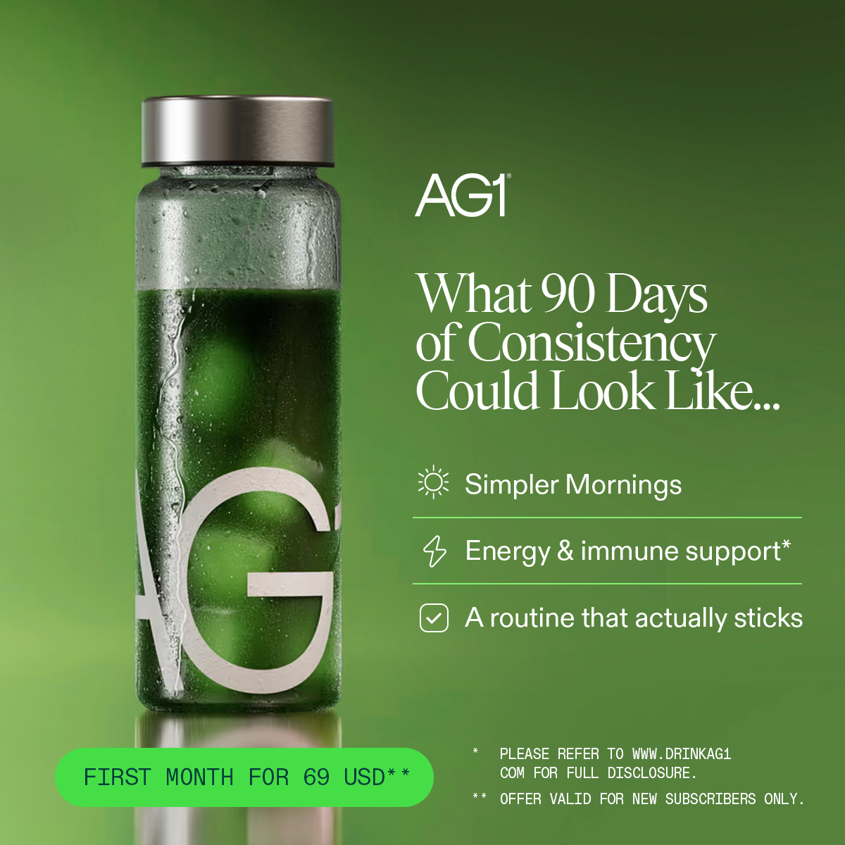AG1 by Athletic Greens Facebook ad
