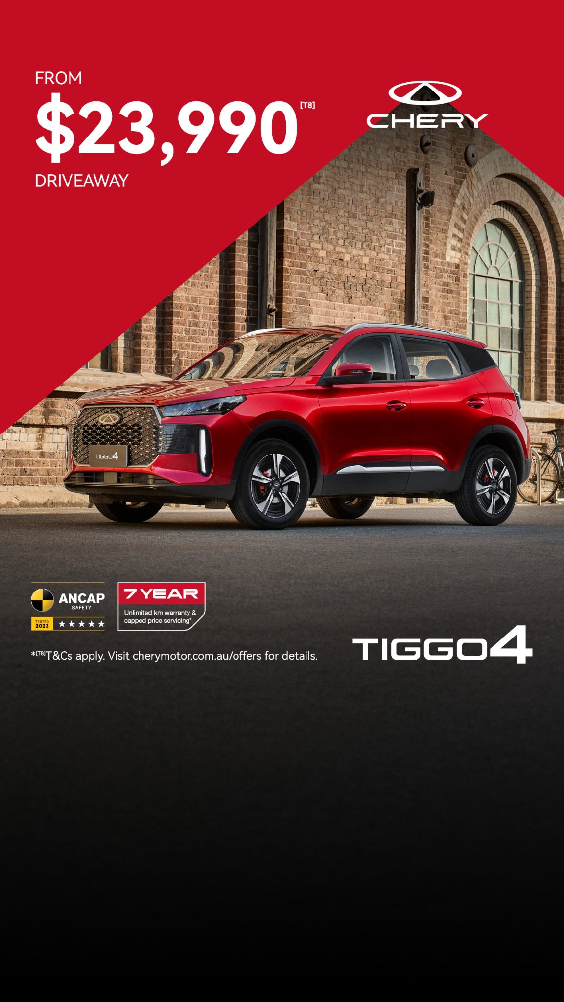 Chery Australia Facebook ad from Nov 9, 2025