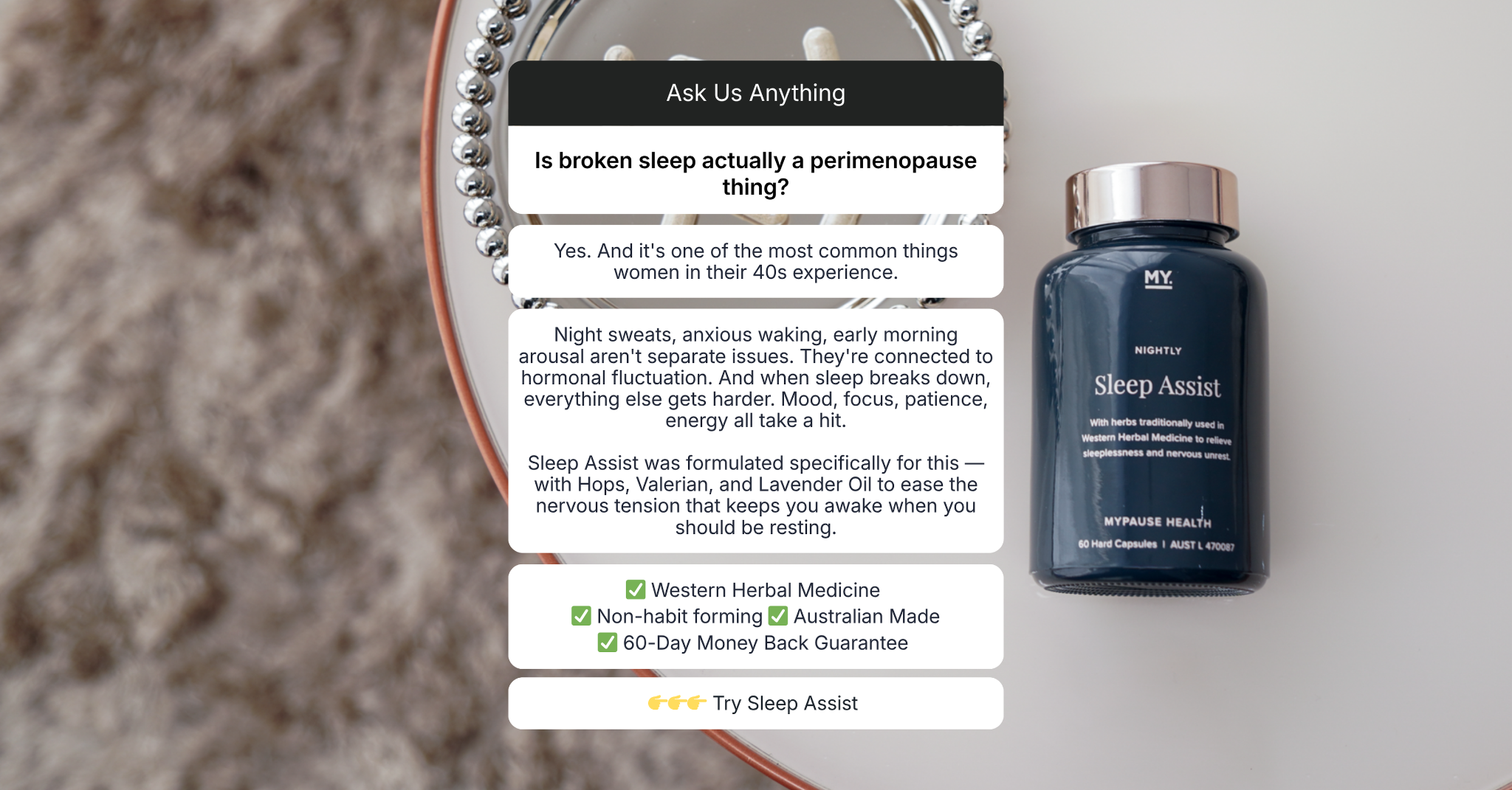 MyPause Health Facebook ad
