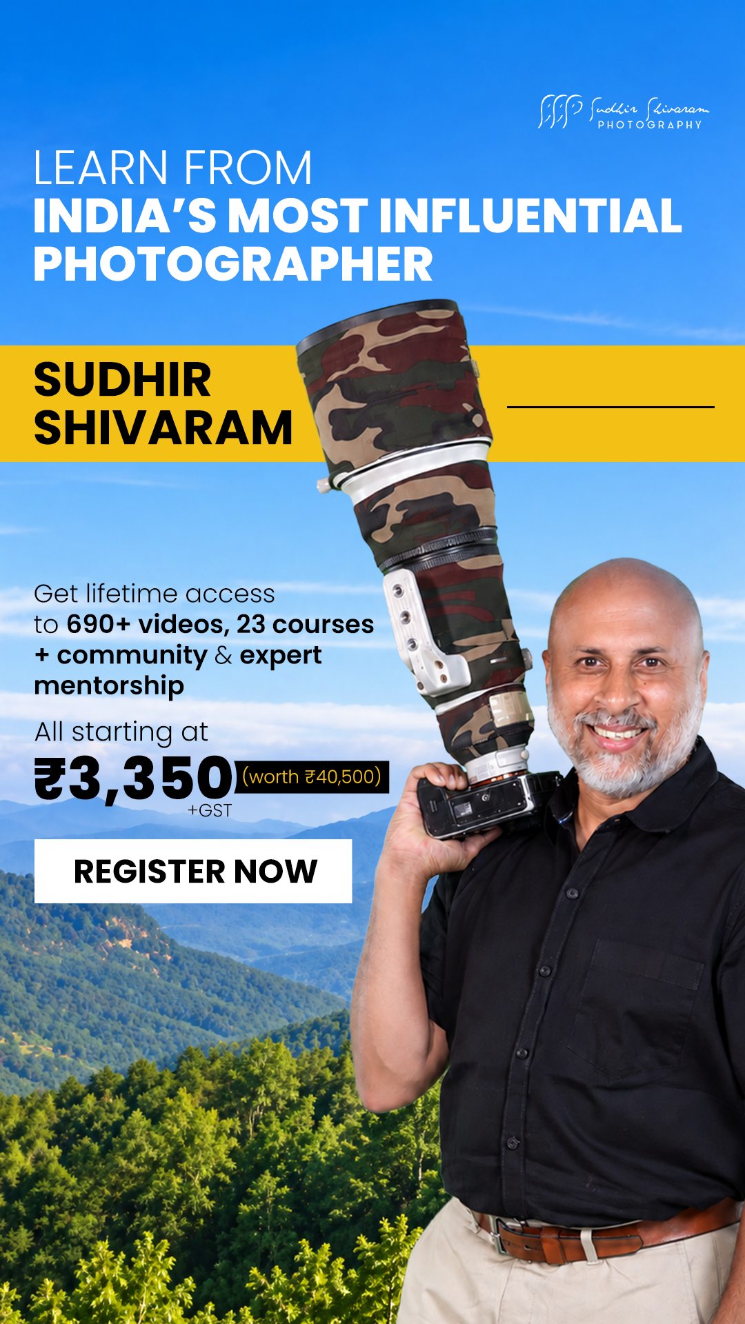 Sudhir Shivaram Photography Facebook ad