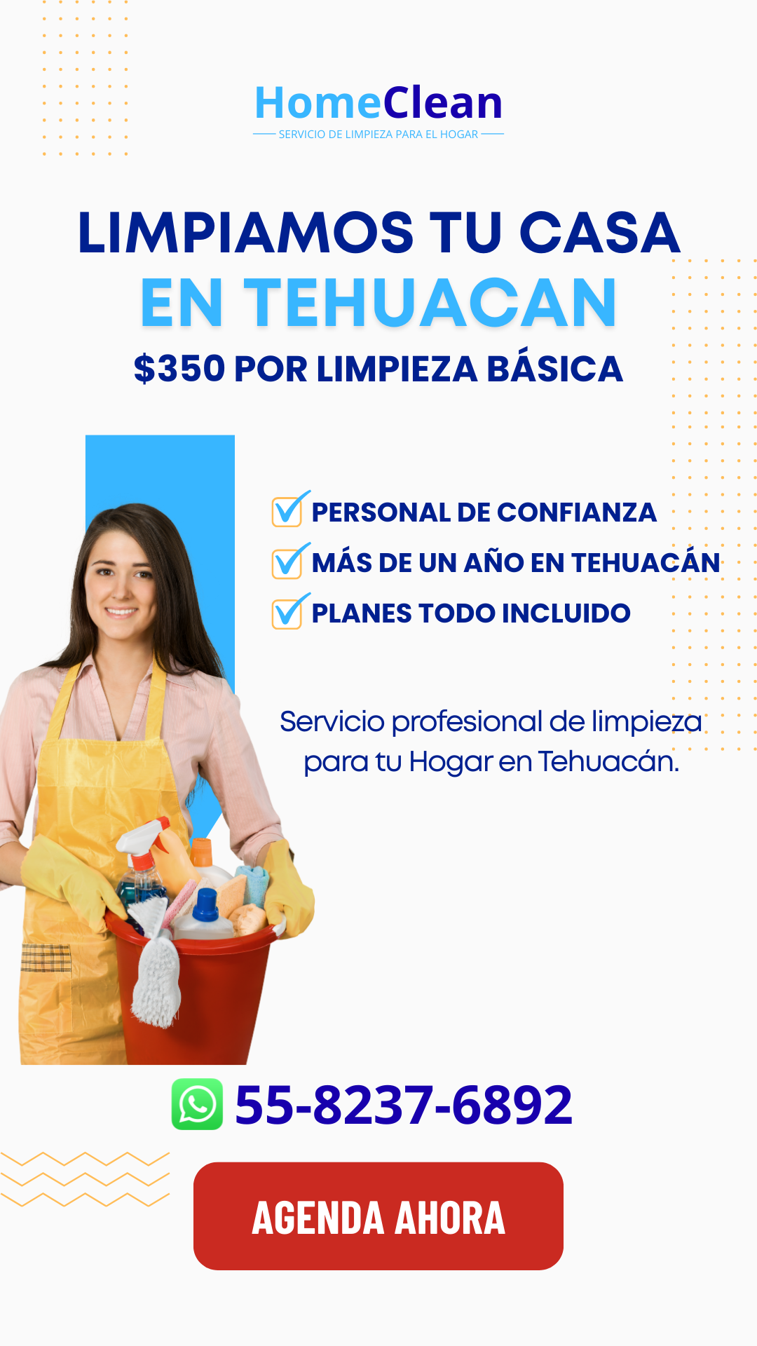 Home Clean Tehuacán Facebook ad from Feb 28, 2026