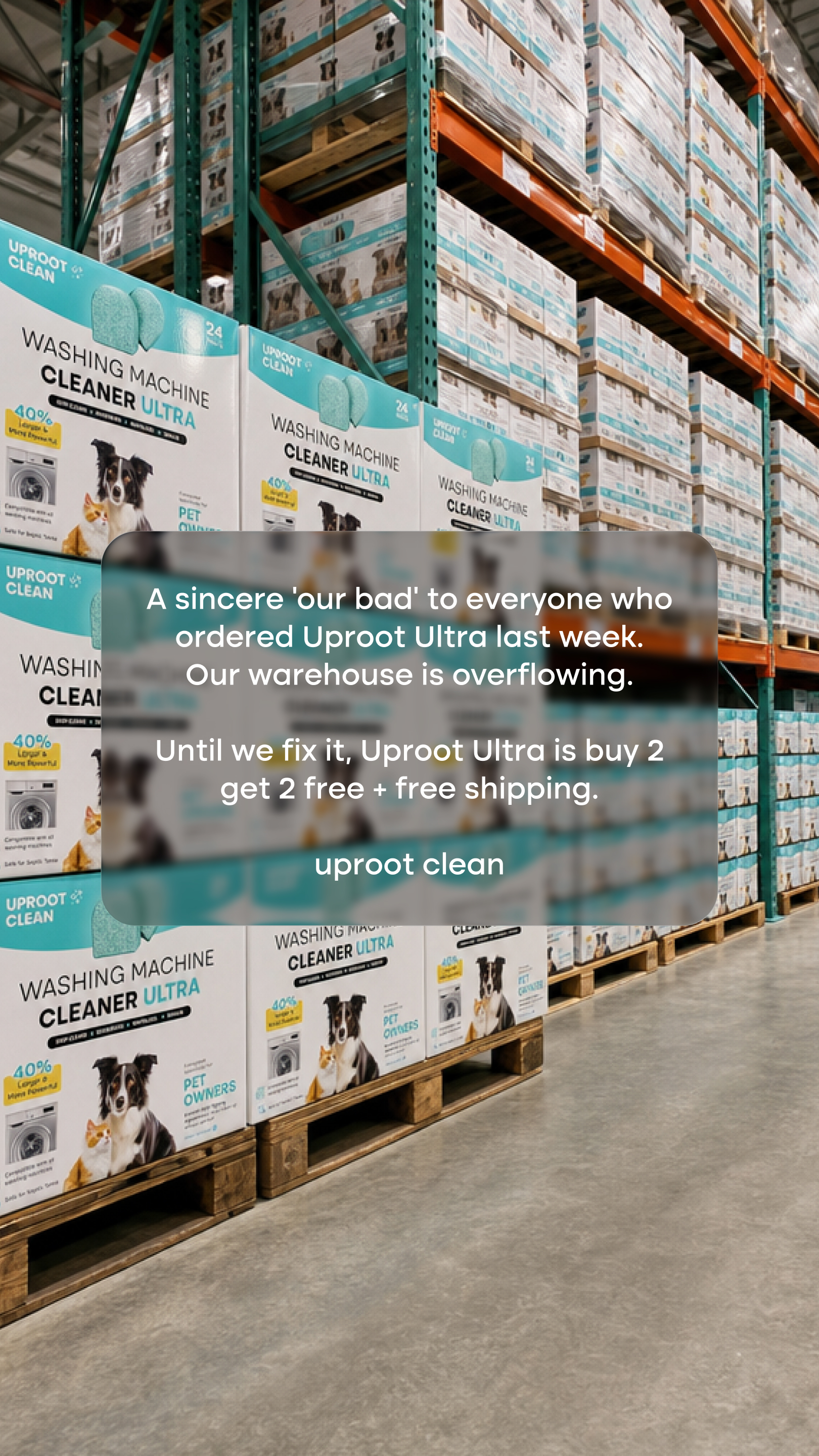 Uproot Clean Facebook ad
