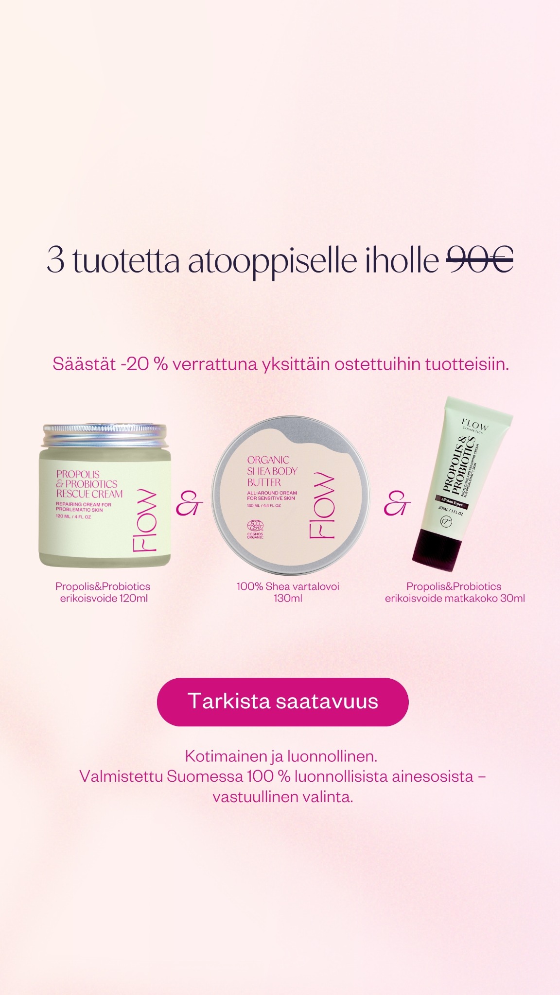 Flow Cosmetics Facebook ad from Nov 19, 2025