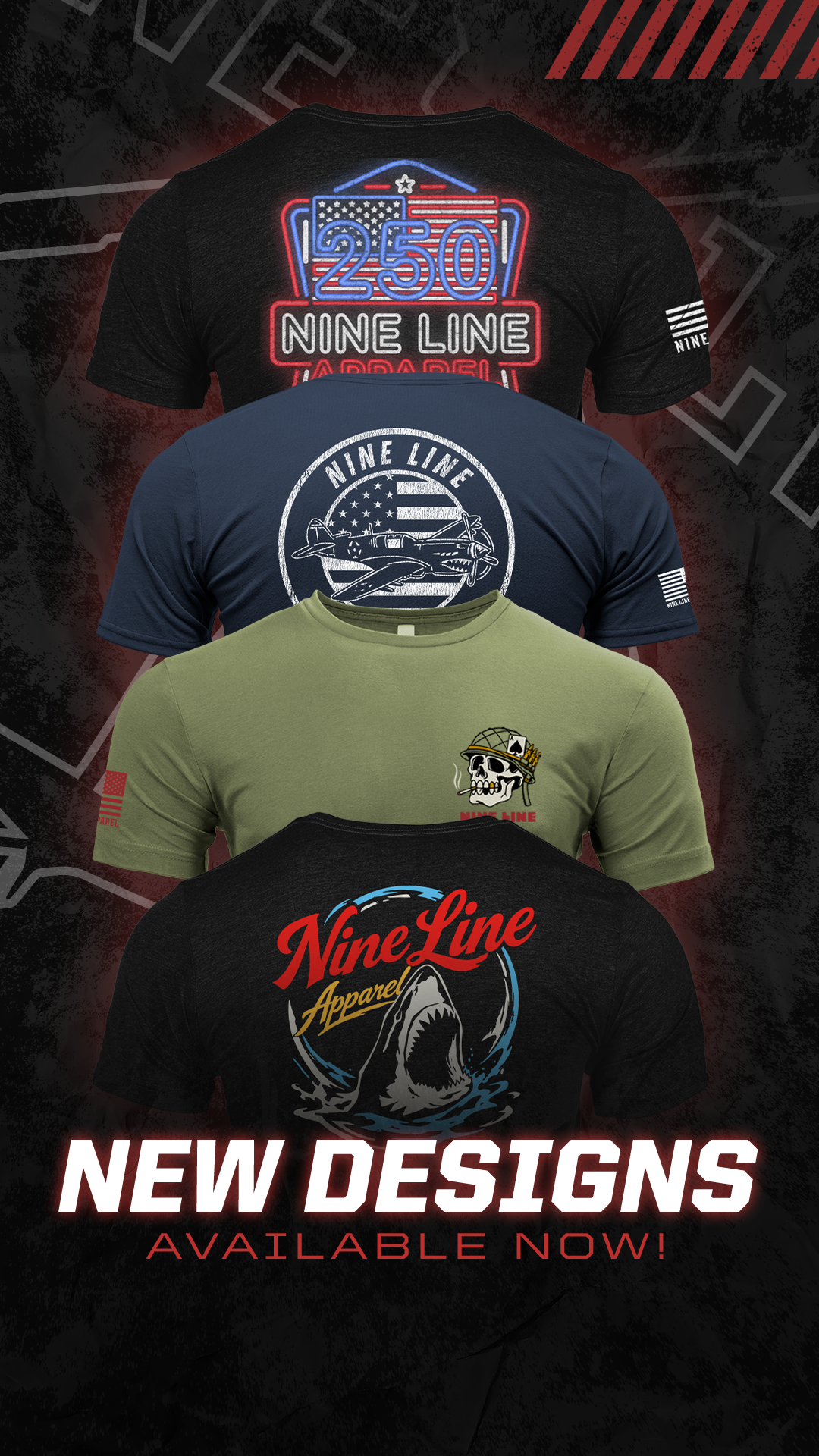 Nine Line Apparel Facebook ad from Jul 23, 2026