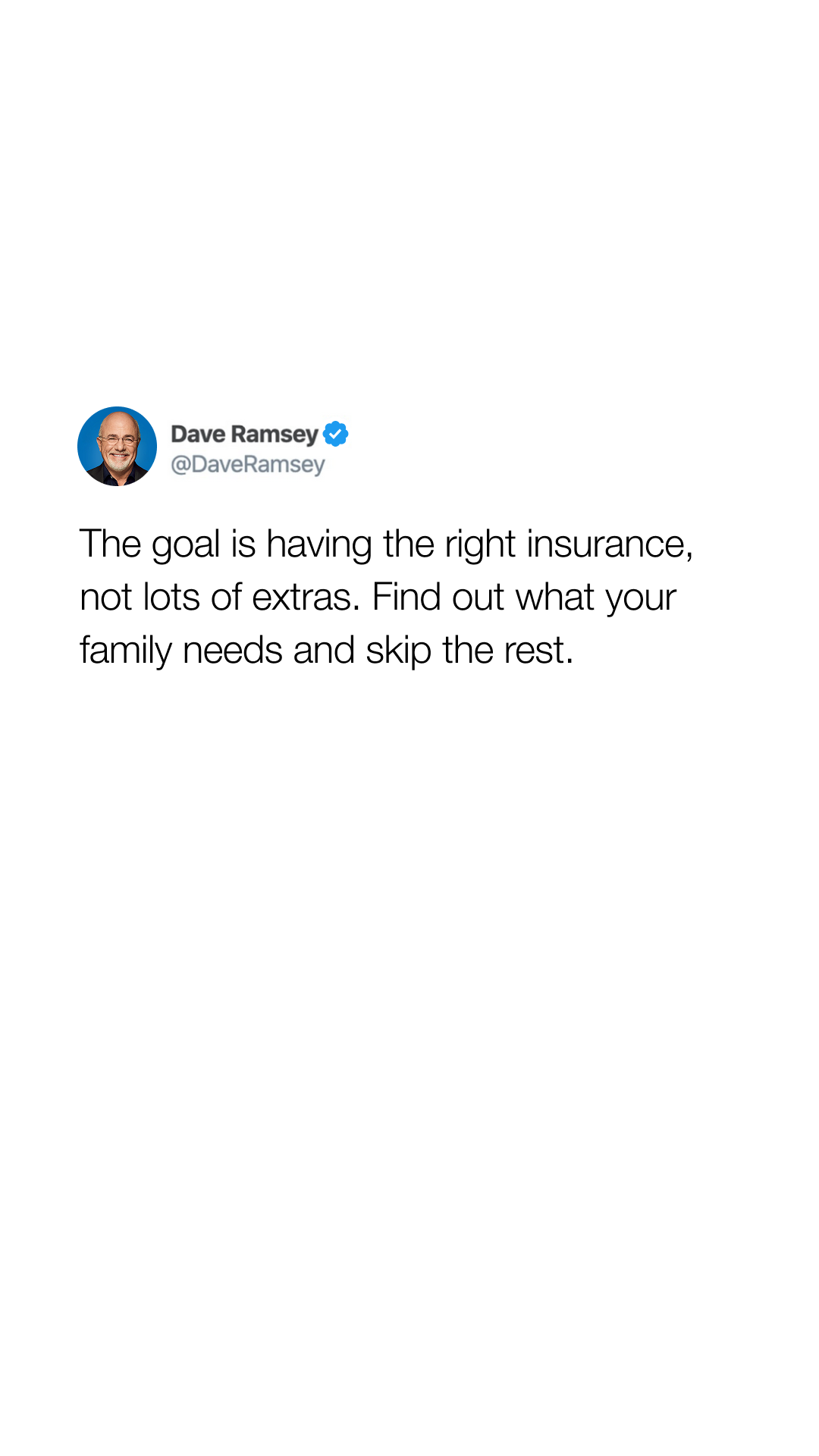 Dave Ramsey Facebook ad