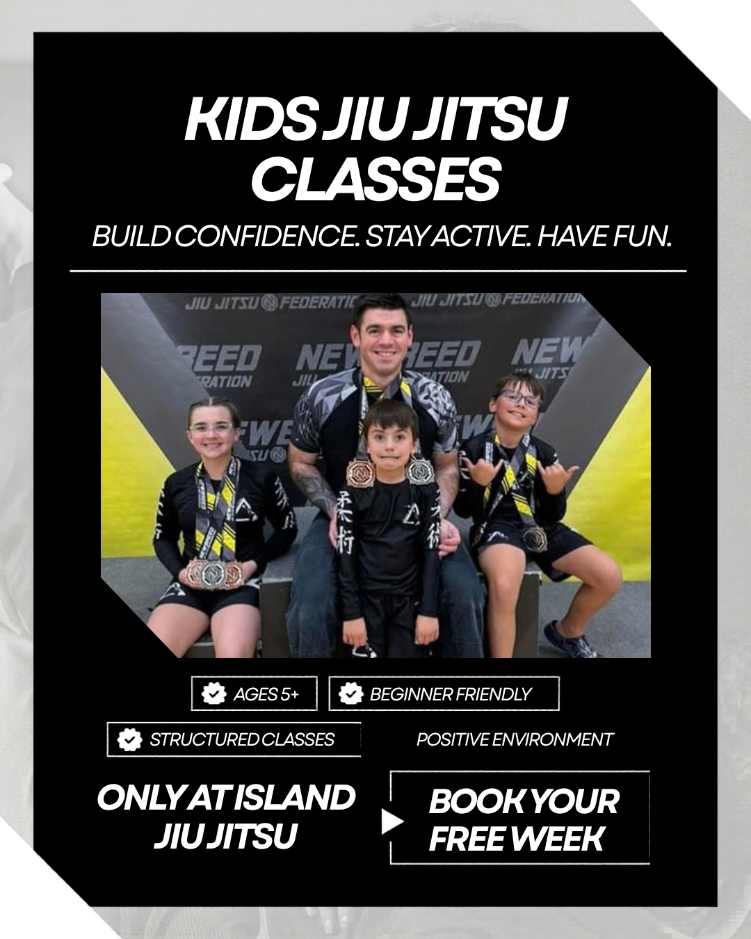 Island Jiu Jitsu Michigan Facebook ad