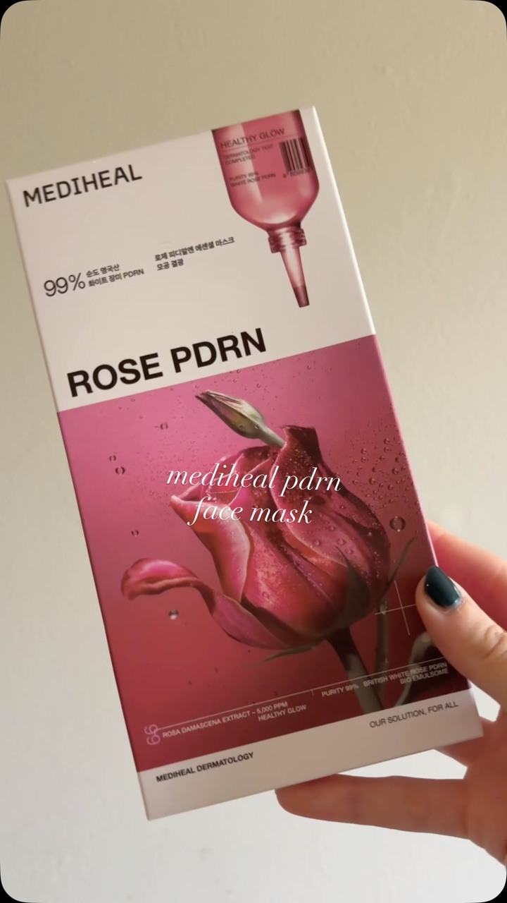 Mediheal USA Facebook ad: a little morning reset with @mediheal_official rose pdrn…