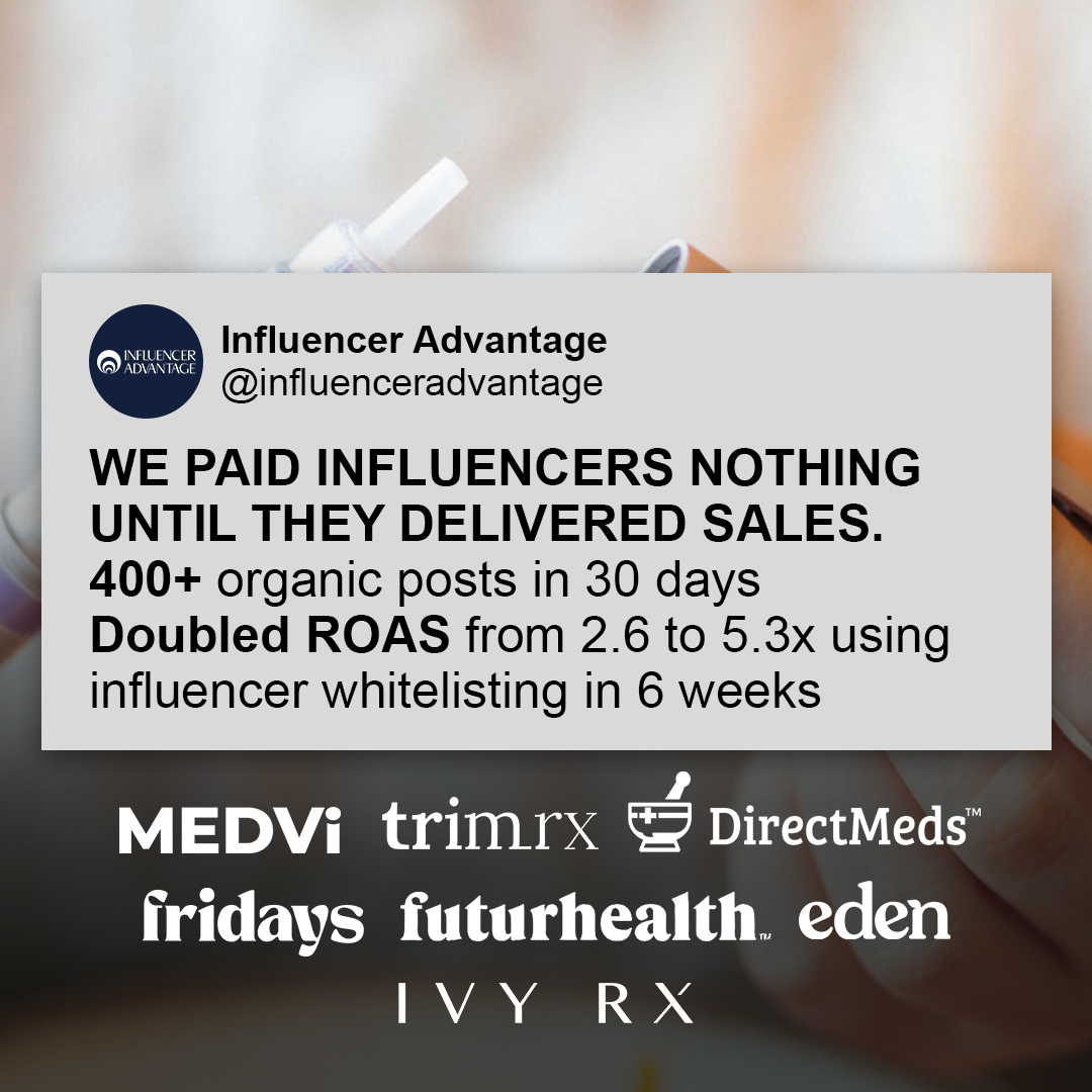 Influencer Advantage Facebook ad