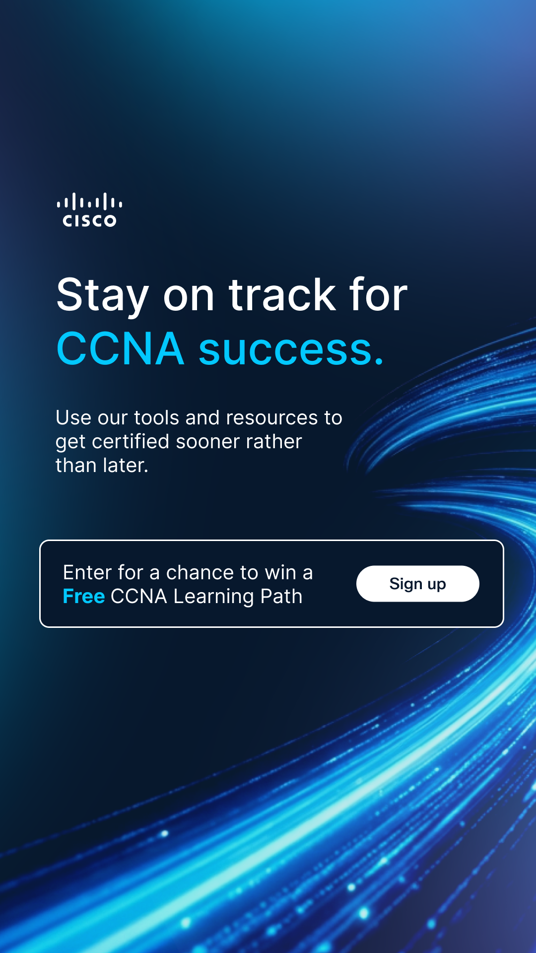 Learn with Cisco Facebook ad