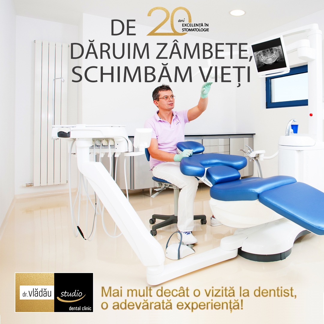 Dr. Vlădău Studio Facebook ad: Stomatologia viitorului la Brașov!