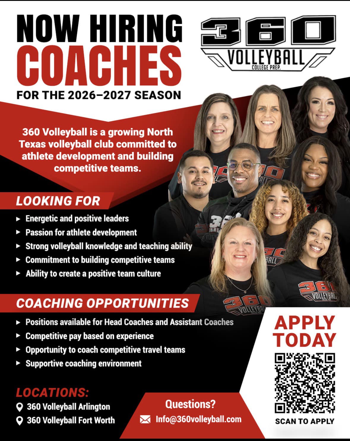 360 Volleyball Club Facebook ad: Home
