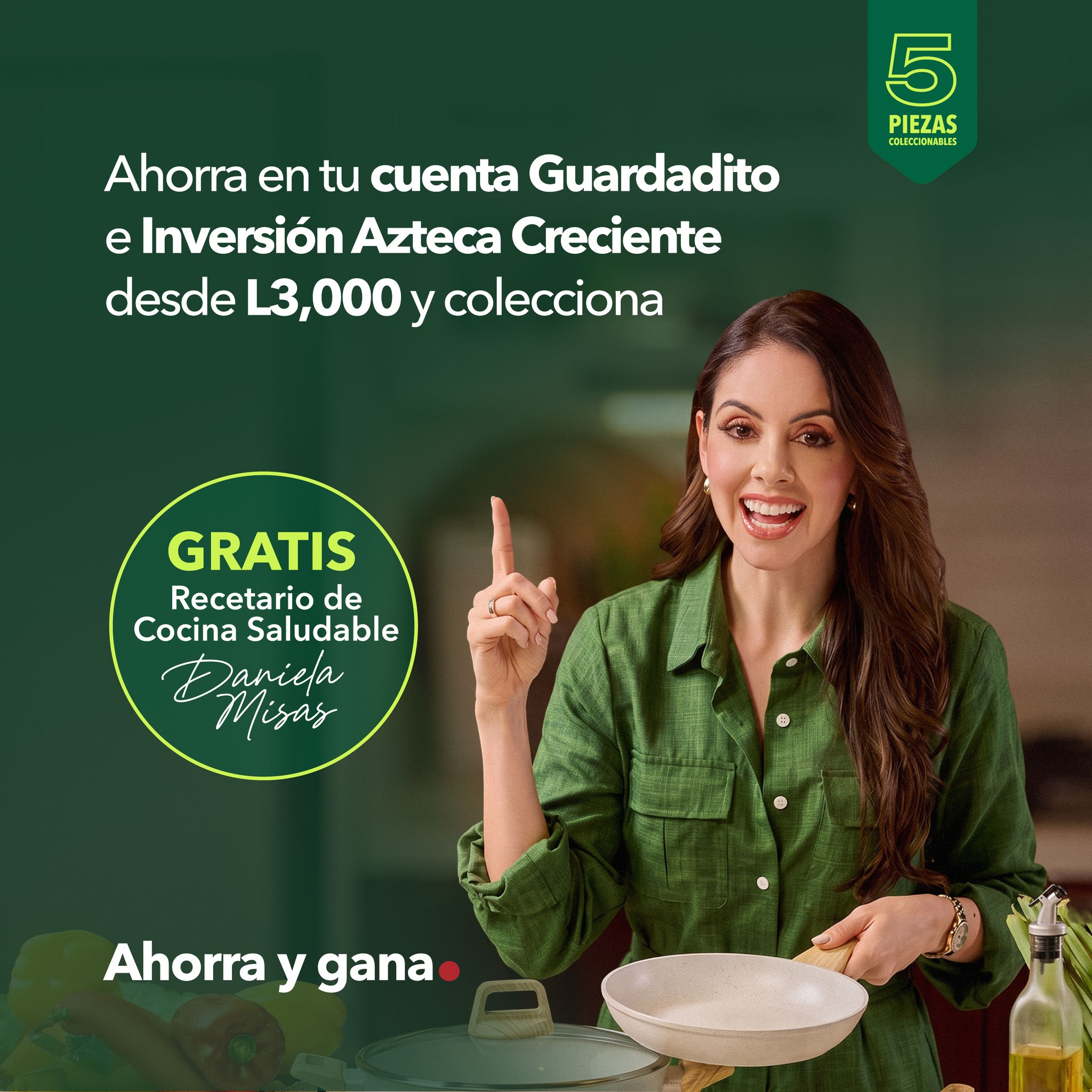 Banco Azteca Honduras Facebook ad: Al ahorrar en tu cuenta Guardadito e Inversión…