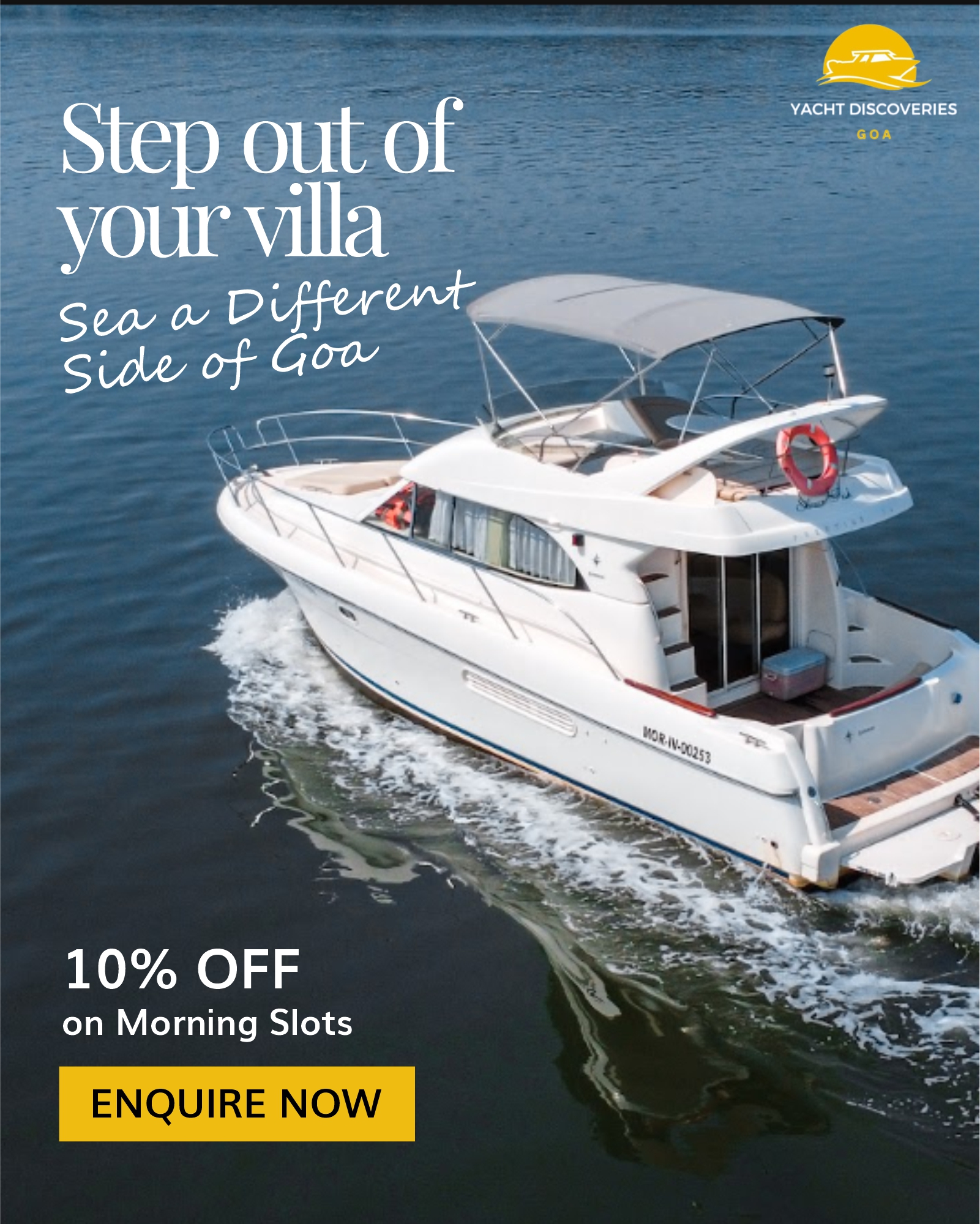 Yacht Discoveries Goa Facebook ad