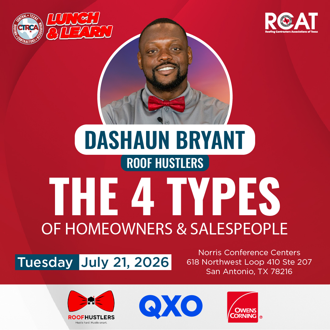 CTRCA - Central Texas Roofing Contractors Association Facebook ad: Train With Dashaun Bryant
