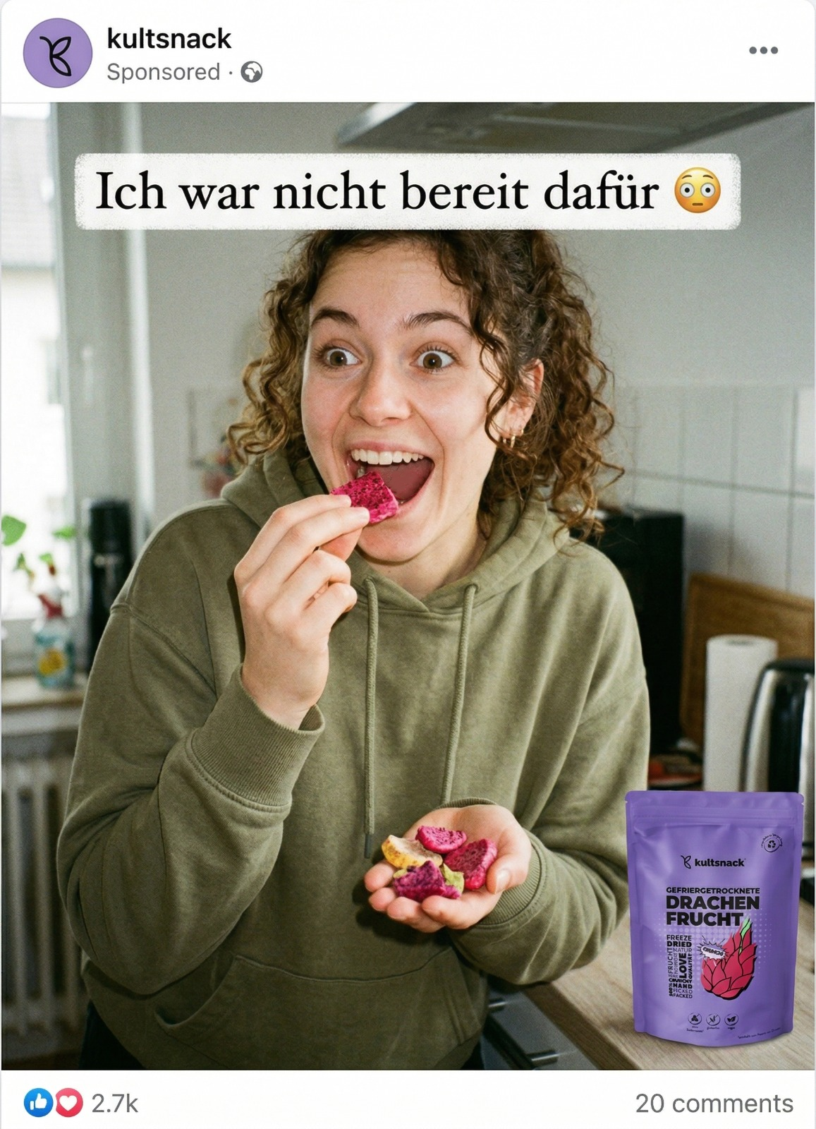 kultsnack Facebook ad