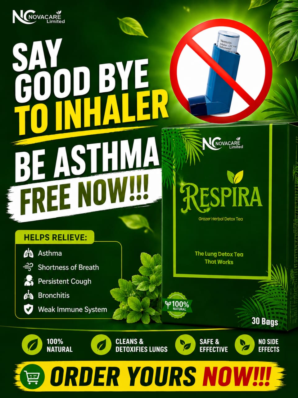 NOVA SUPER Facebook ad: BREATHE EASY NATURALLTY