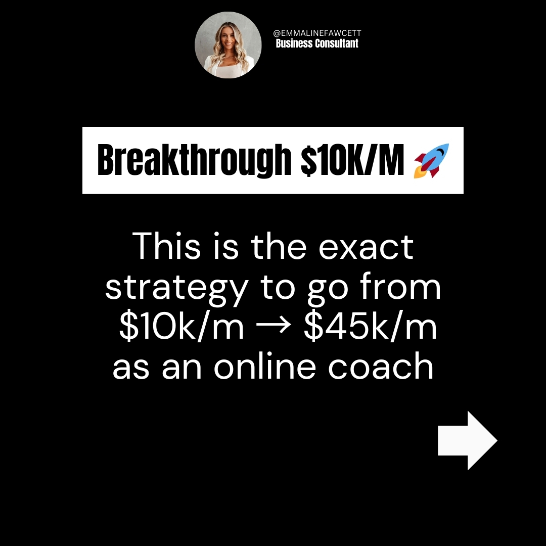 Emmaline Fawcett Business Mentor & Mindset Coach Facebook ad