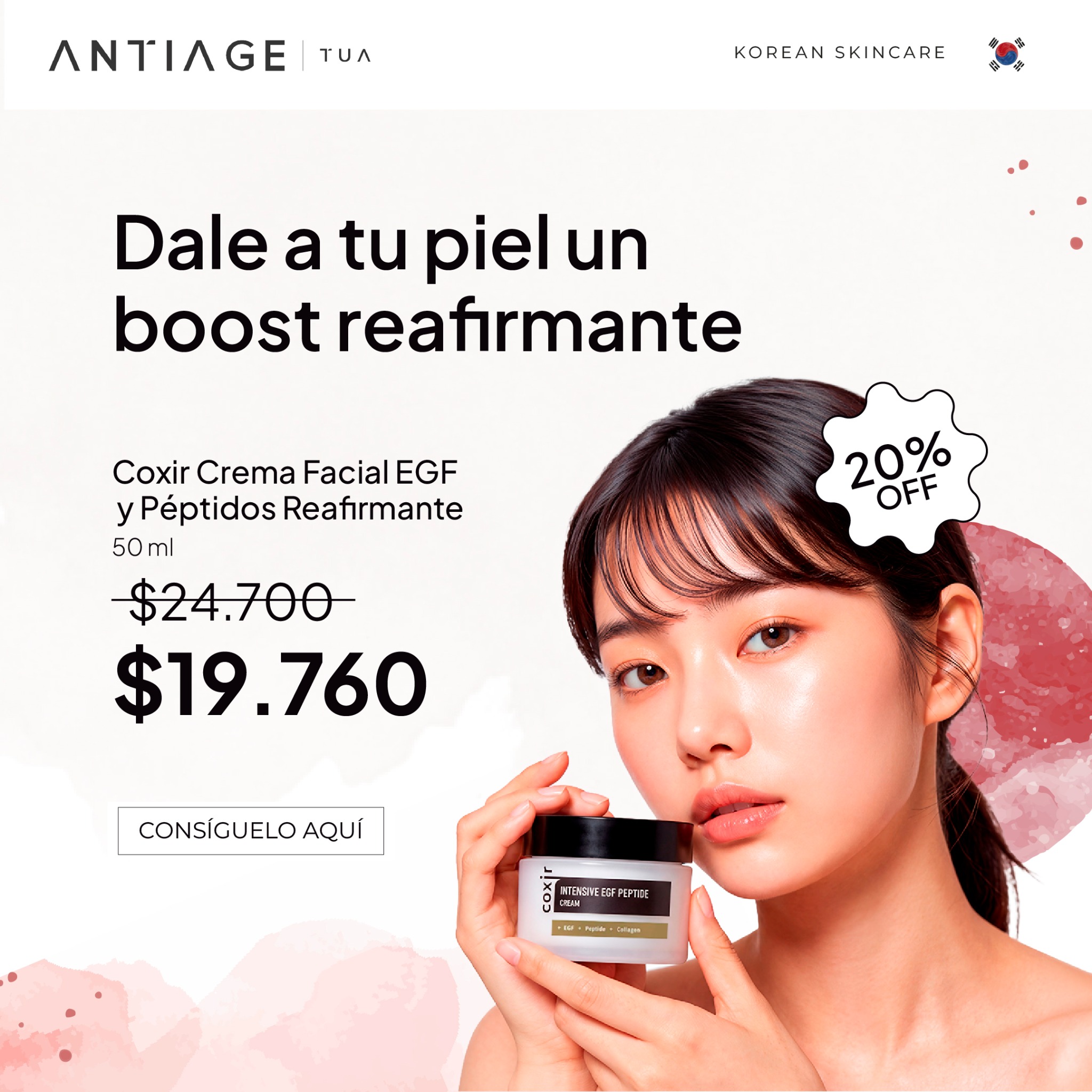 Antiage TUA Facebook ad: Hasta 40% OFF