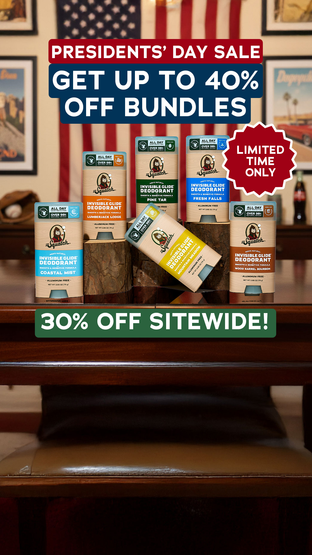 Dr. Squatch Facebook ad