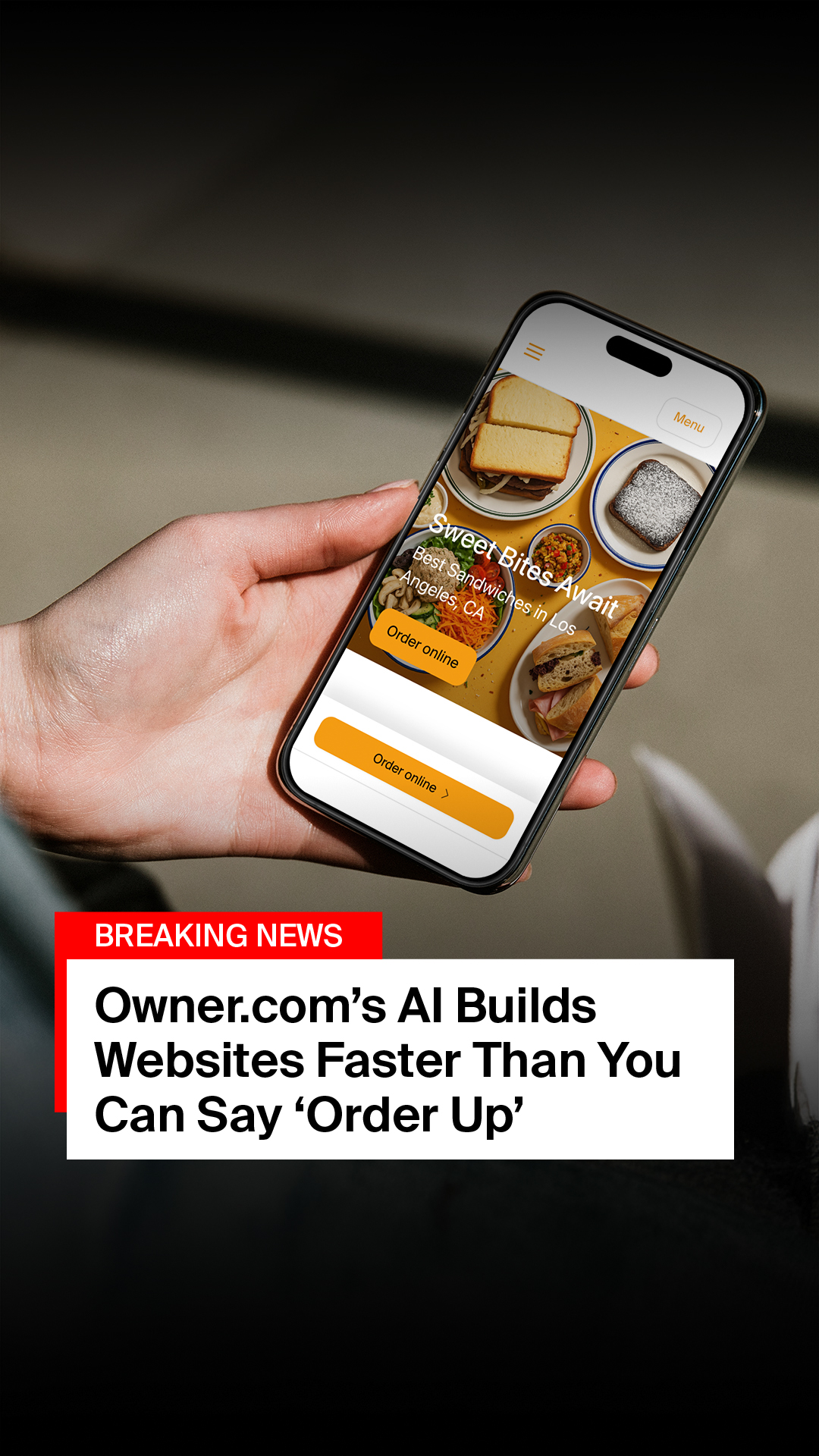 Restaurant Website Improver Facebook ad