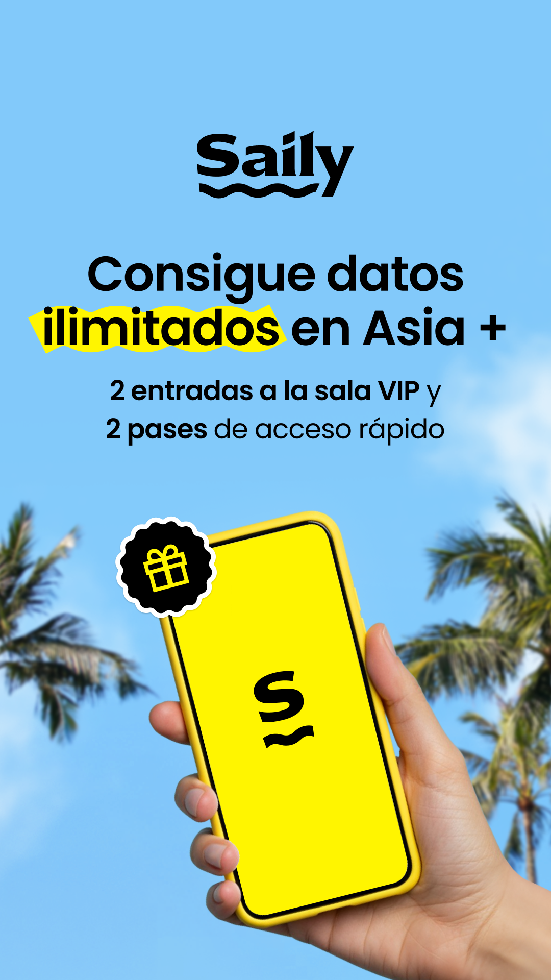 Saily Facebook ad