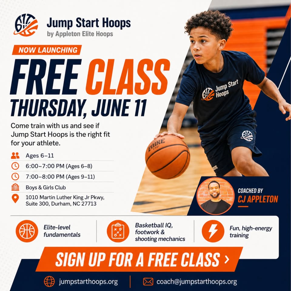 JumpStart Hoops - Durham, NC Facebook ad: Grab your little hoopers and join us for…