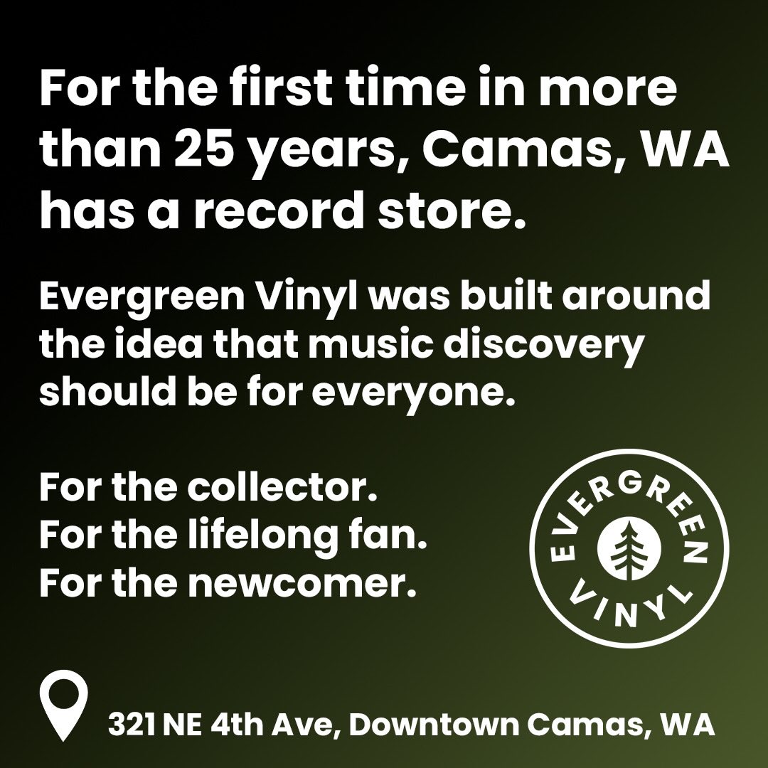 Evergreen Vinyl Facebook ad