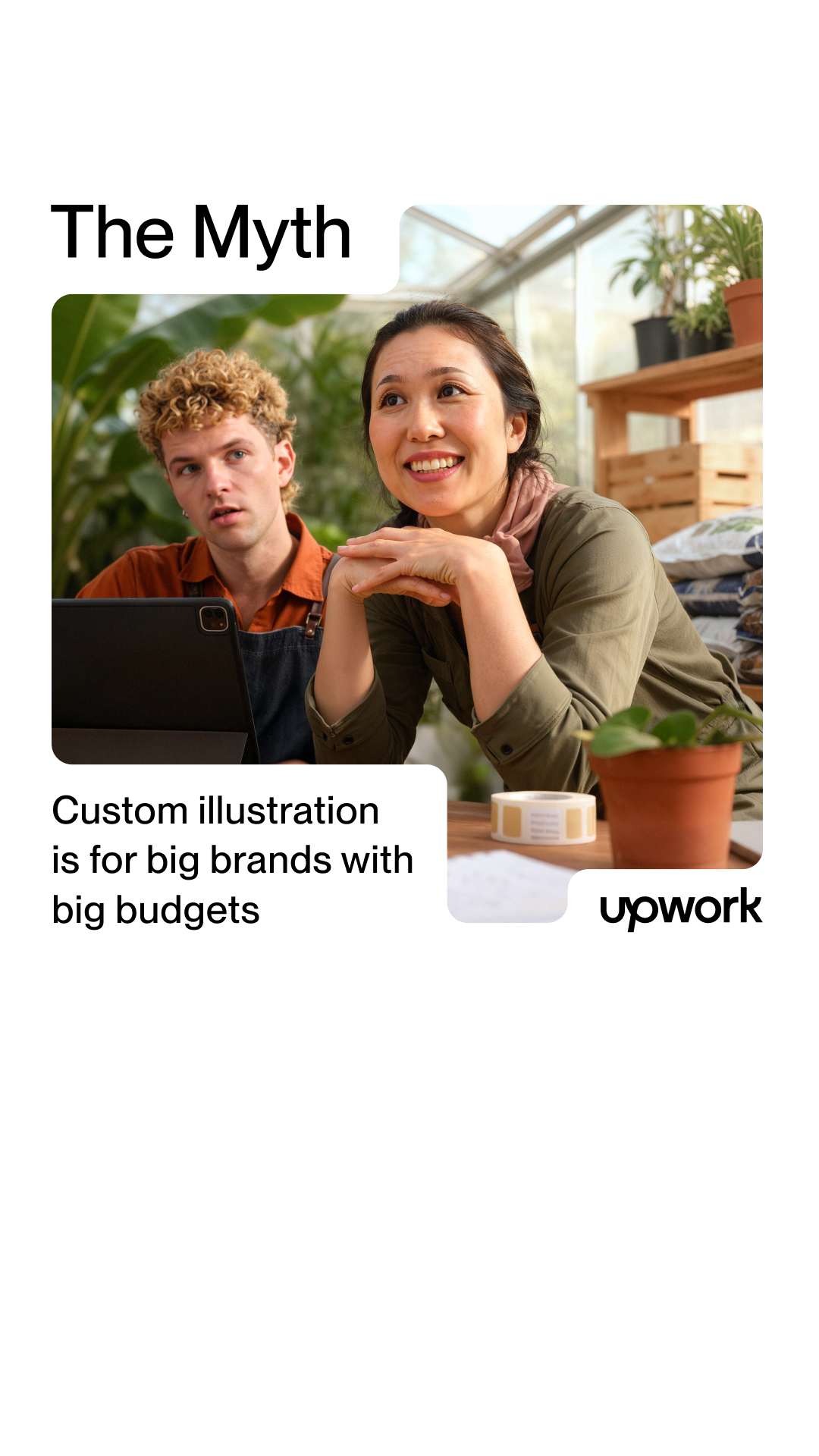 Upwork Facebook ad