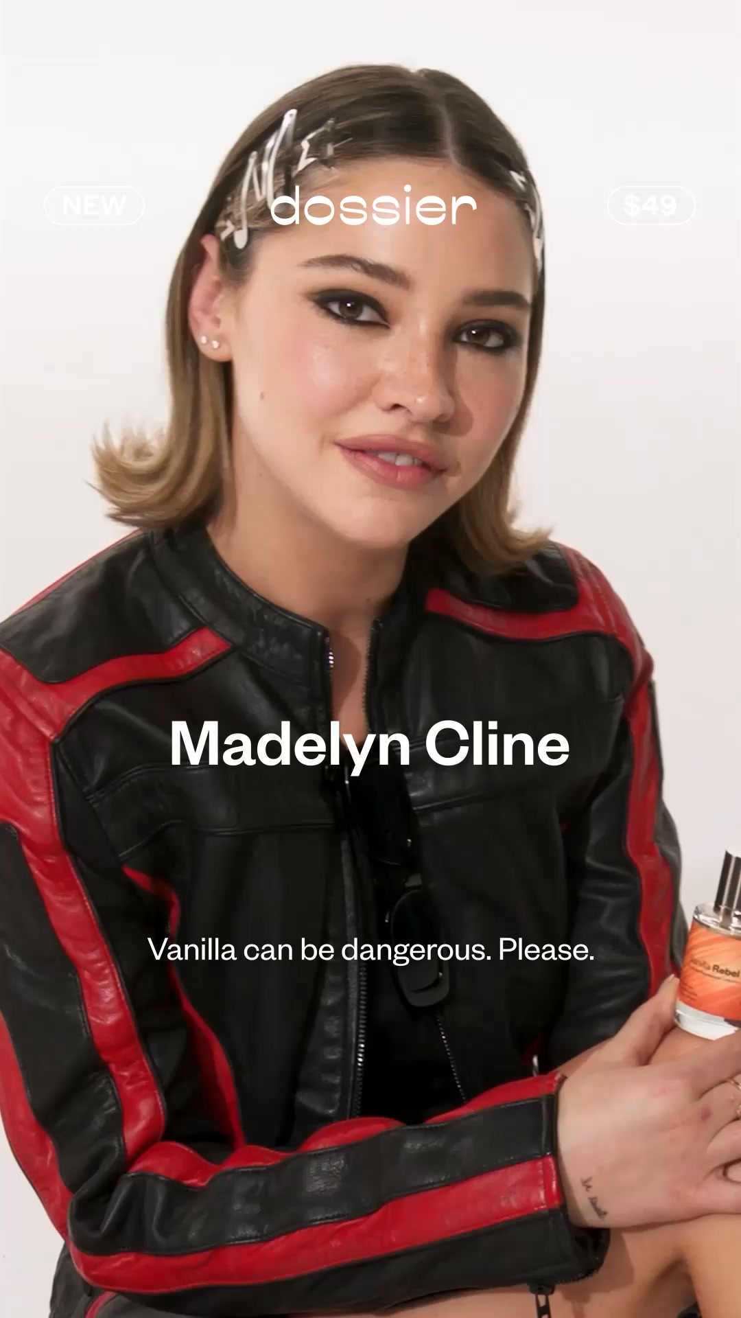 Dossier Facebook ad: Discover Vanilla Expression by Madelyn Cline x Dossier