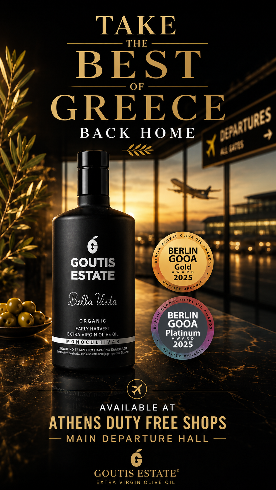 Goutis Estate Olive Oil Facebook ad