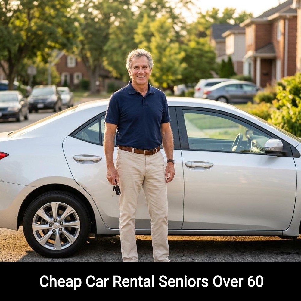 Finders Groove Flow Facebook ad: Cheap Car Rental Seniors Over 60.
