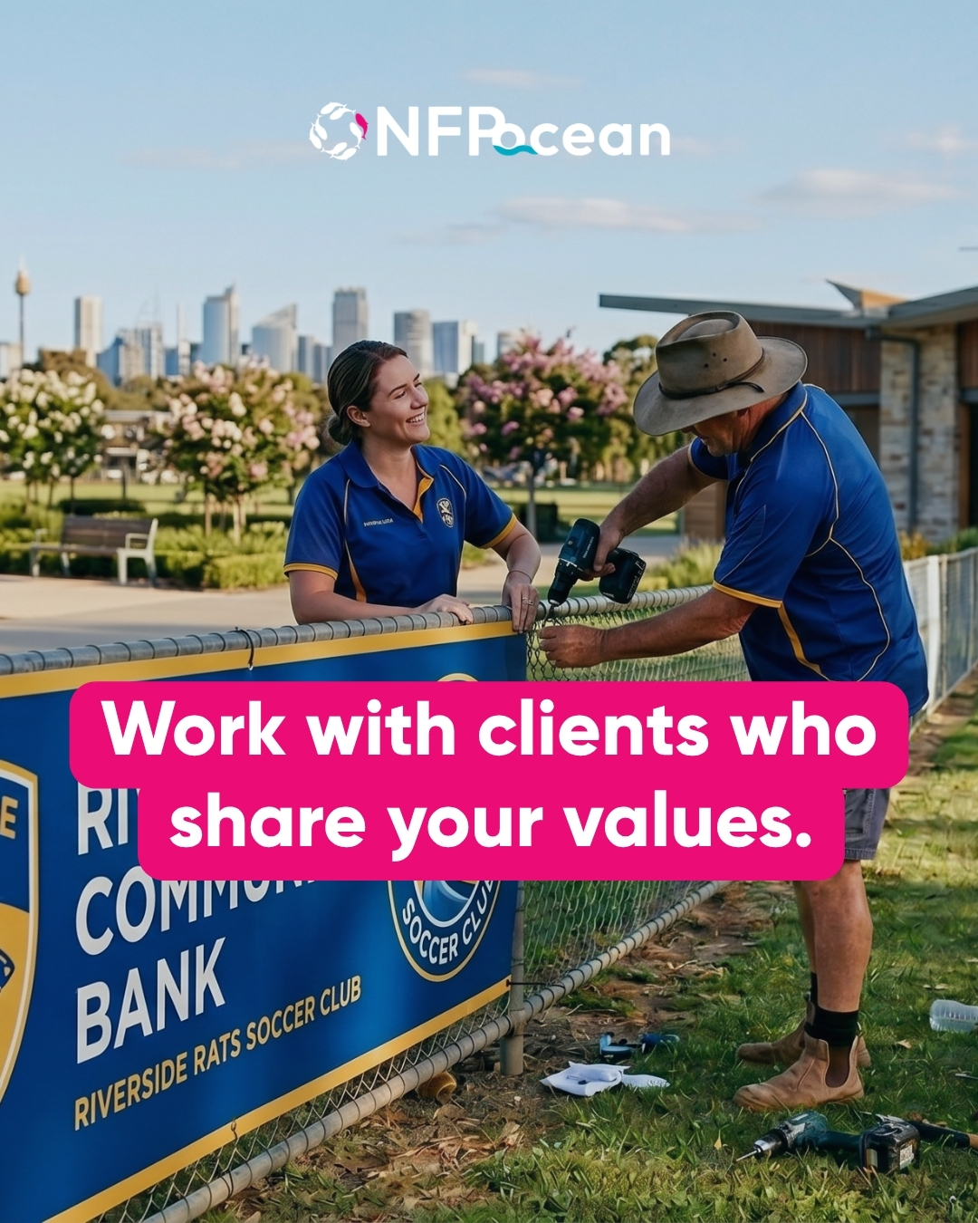 NFP Ocean Facebook ad: Offers NFPs actually buy.