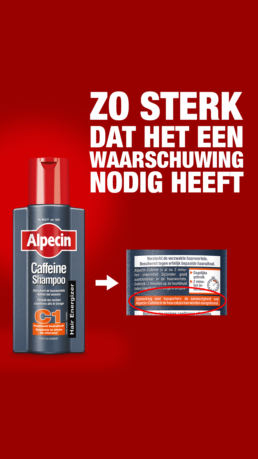 Alpecin Facebook ad