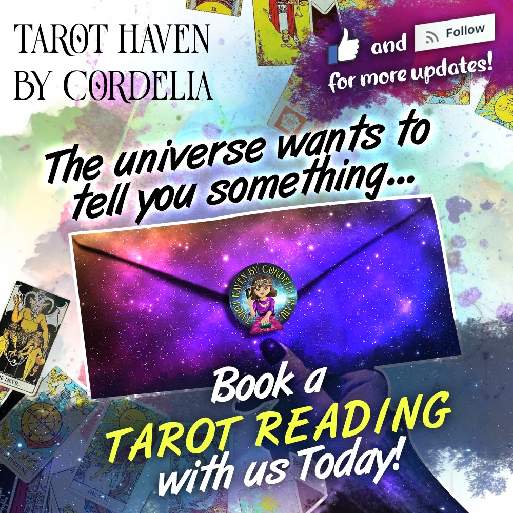 Tarot Haven by Cordelia Pearl Facebook ad: Do you wish to discover more about yourself?