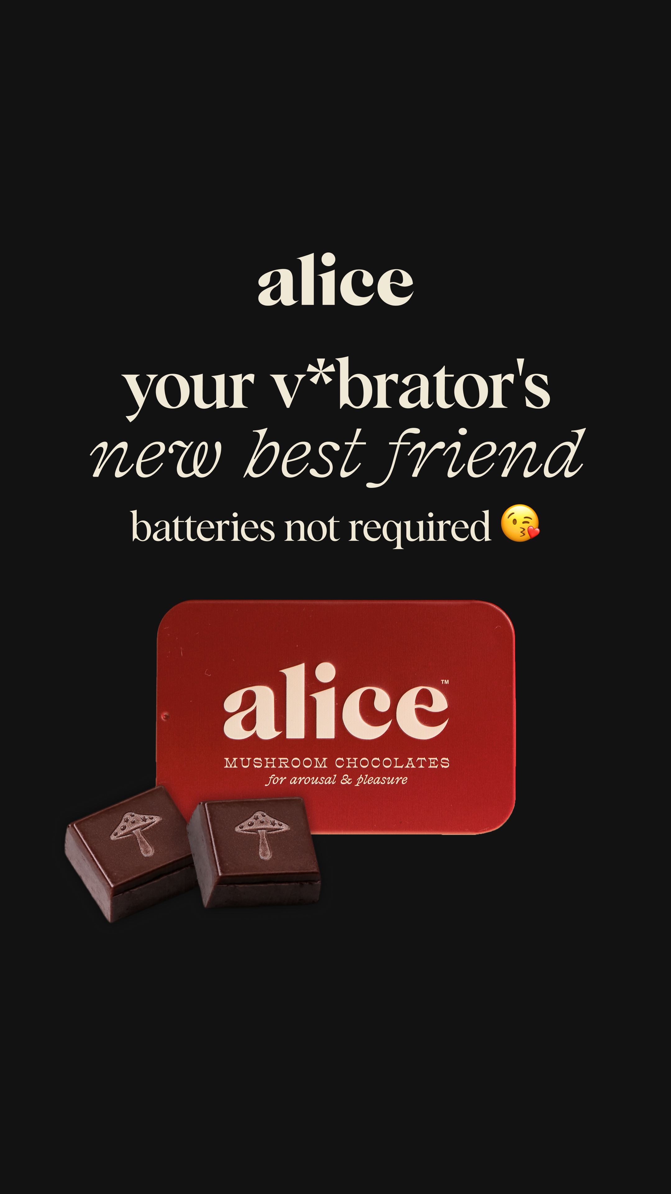 Alice Mushrooms Facebook ad