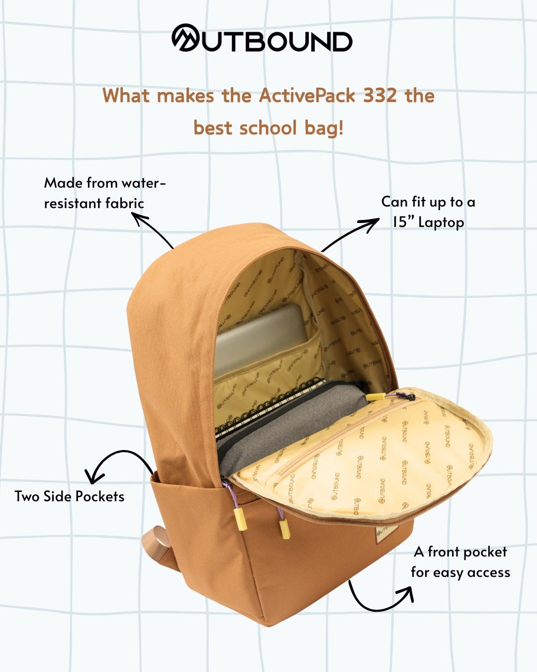 Outbound PH Facebook ad: Back to school, bag edition