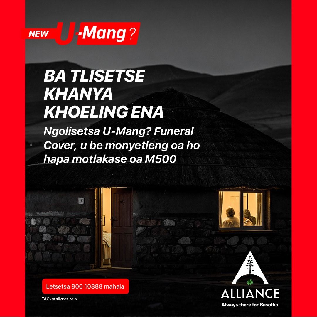 Alliance Insurance Company Facebook ad: Tsohle tsa bophelo li se li le turu…