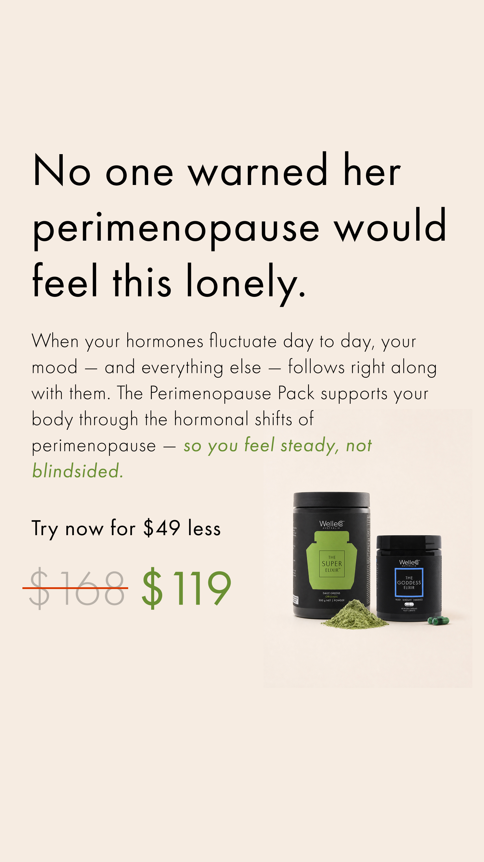 WelleCo Facebook ad