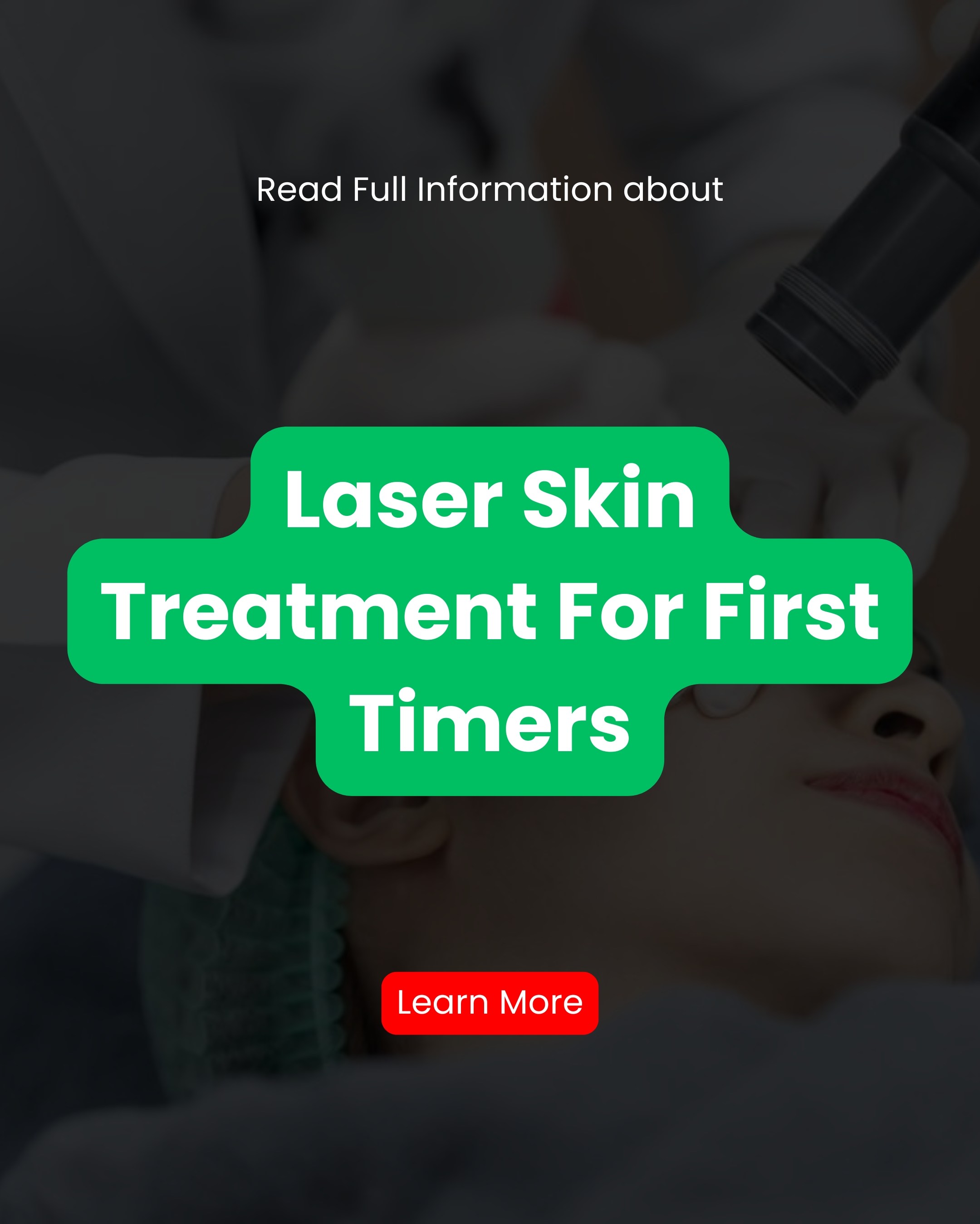 Wise & Well Facebook ad: Guide to Laser Skin Treatments for First-Time.