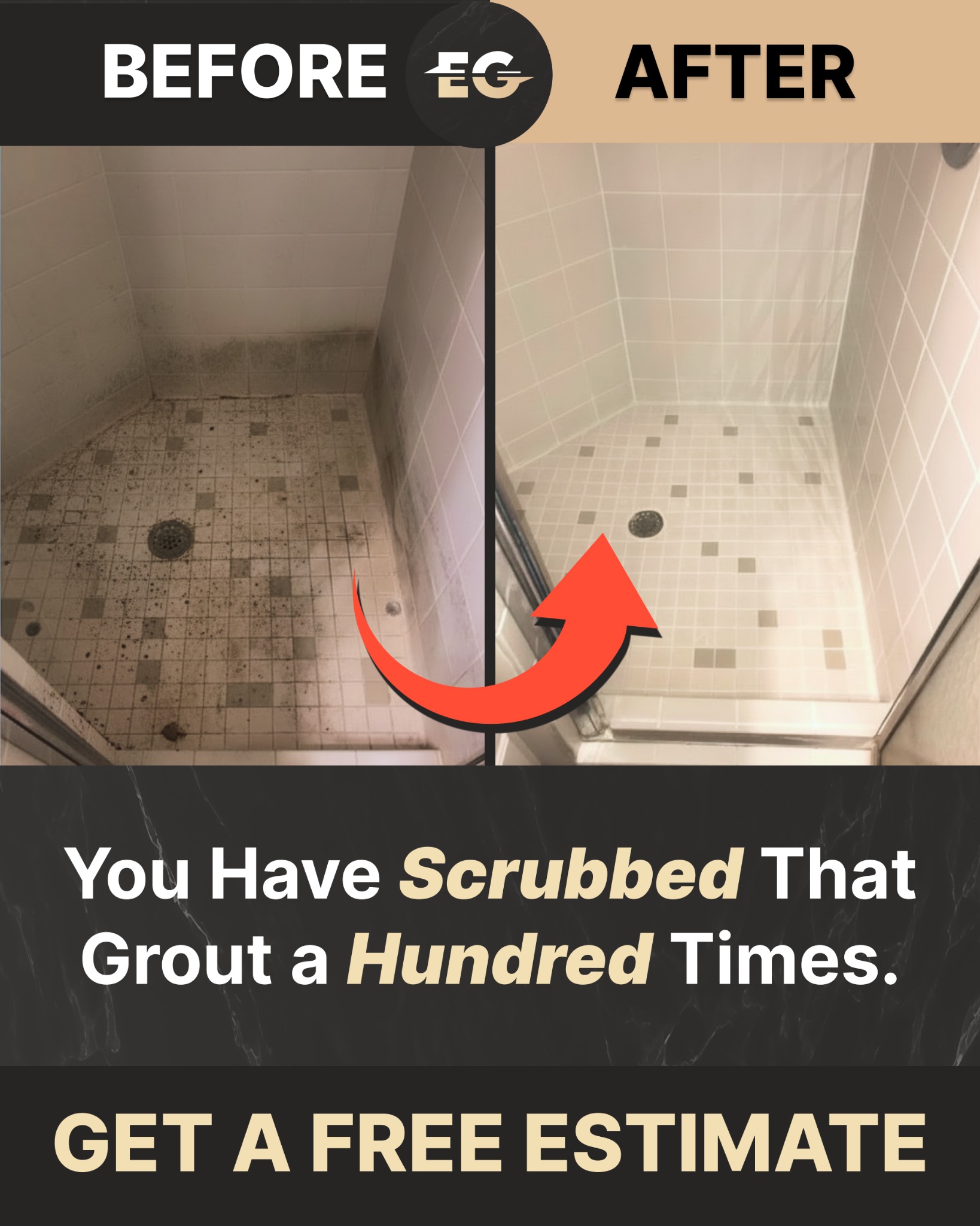 Elite Grout Louisville Facebook ad: Get a Free Quote Today!